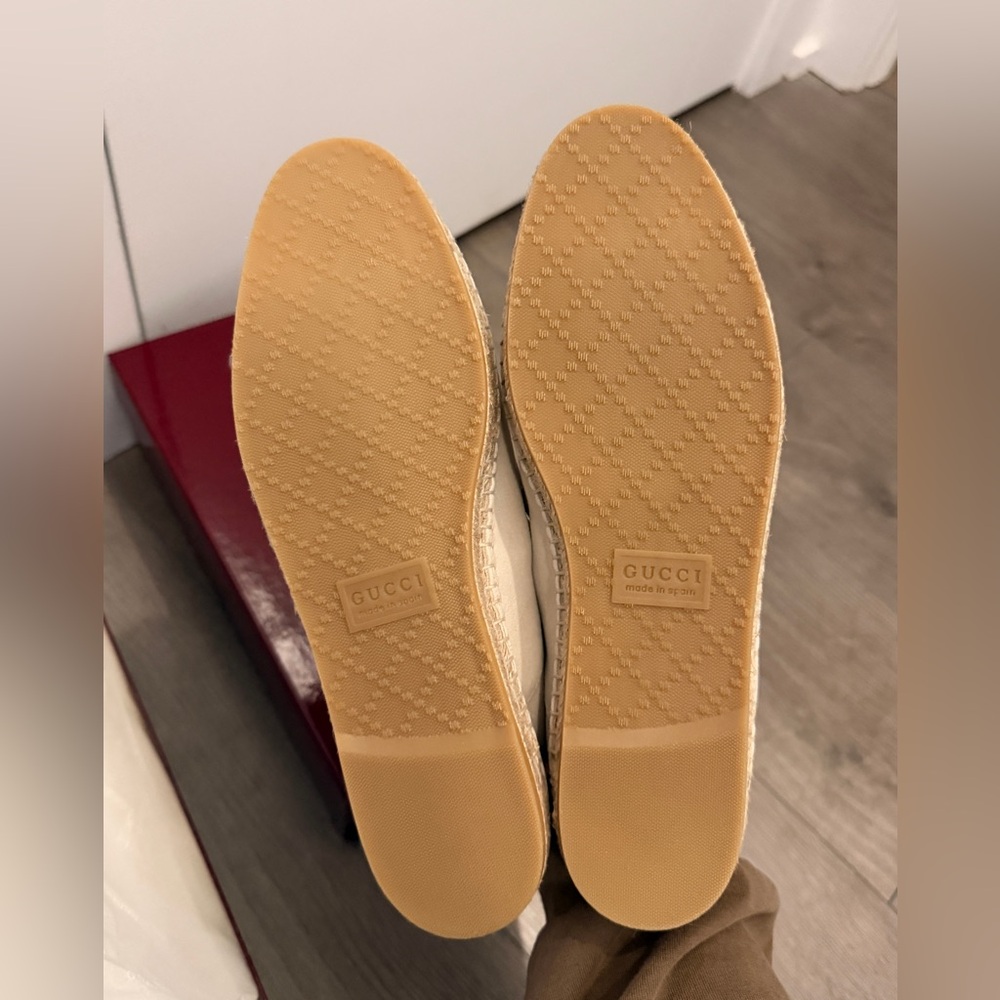 Brand New Gucci Horsebit Loafers Convertible Mule White Leather US 8.5/ EU 38.5 - Picture 2 of 5